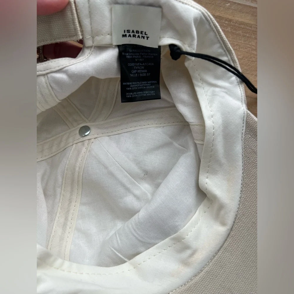 Isabel Marant The Tyron baseball cap in beige with glitter multicolor New